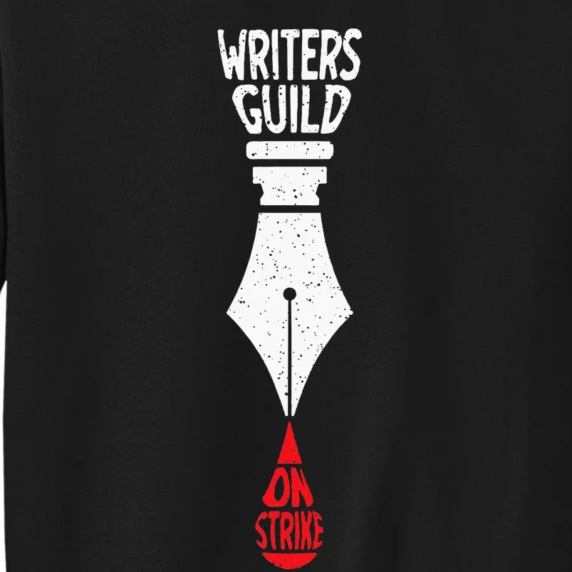 Writers Guild Of America On Strike Anti AI Chatbots WGA Tall Sweatshirt