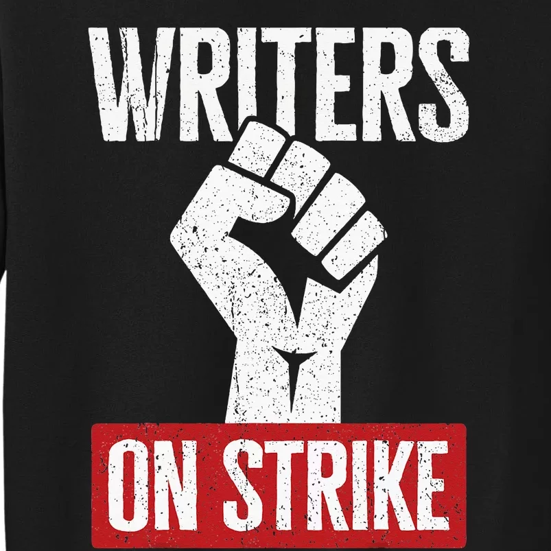 Writers Guild Of America On Strike Anti AI Chatbots WGA Tall Sweatshirt