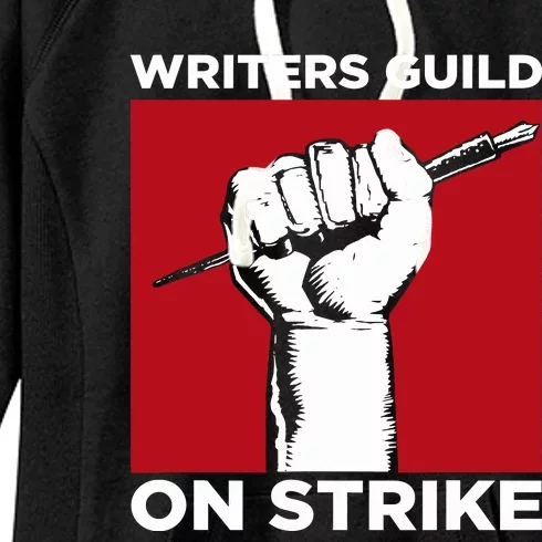 Writers Guild Of America On Strike Women's Fleece Hoodie