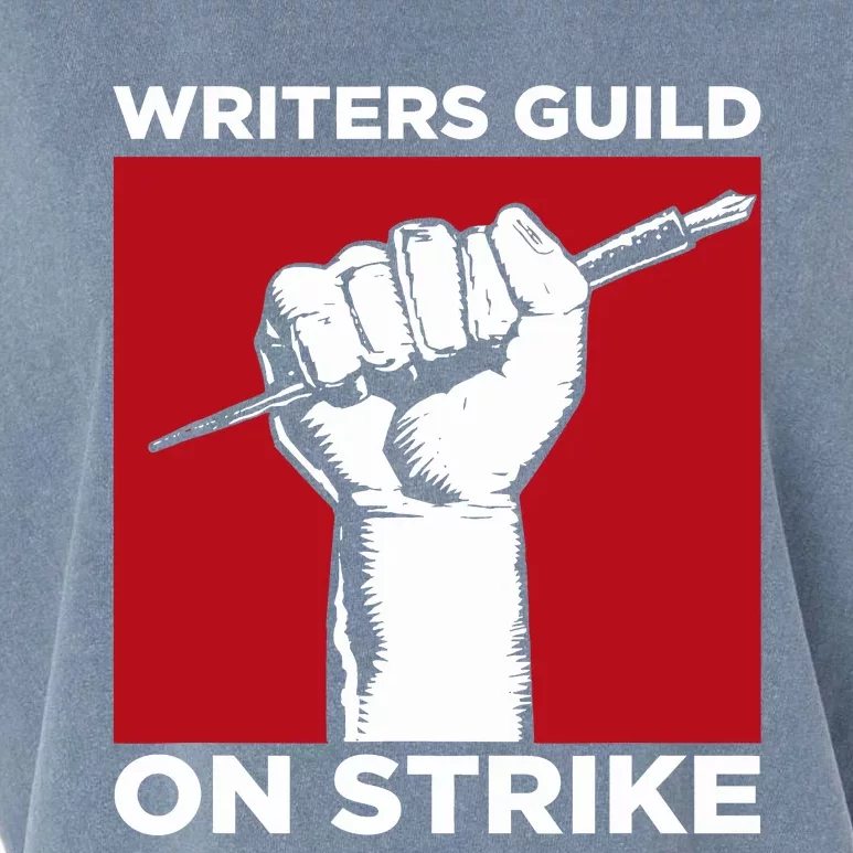 Writers Guild Of America On Strike Garment-Dyed Women's Muscle Tee