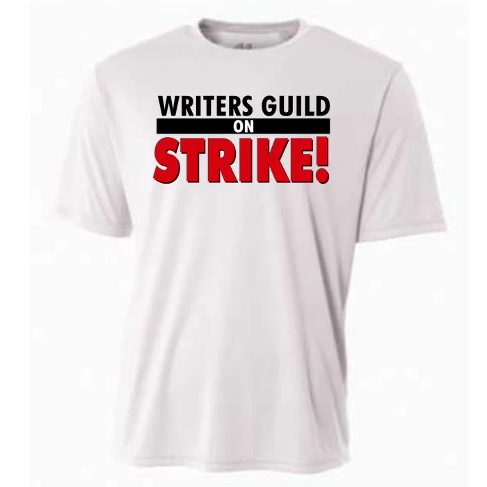 Writers Guild On Strike Cooling Performance Crew T-Shirt