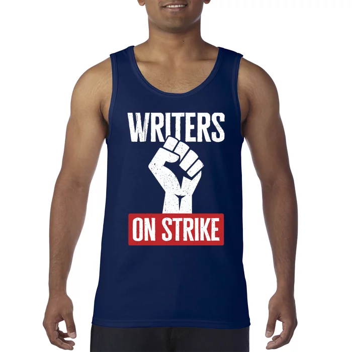 Writers Guild Of America On Strike Anti AI Chatbots WGA Tank Top