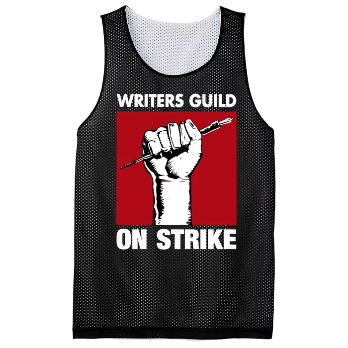 Writers Guild Of America On Strike Anti AI Chatbots WGA Mesh Reversible Basketball Jersey Tank