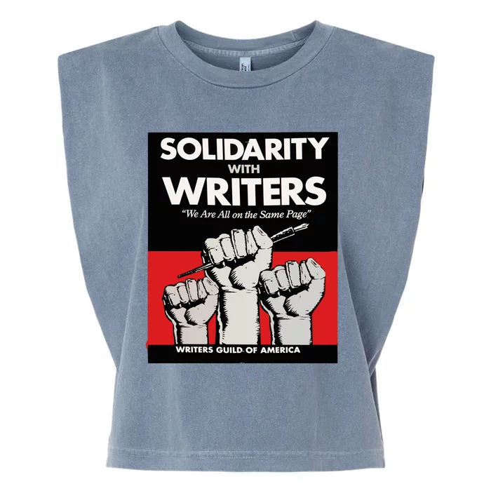 Writers Guild Of America On Strike Anti AI Chatbots WGA Garment-Dyed Women's Muscle Tee