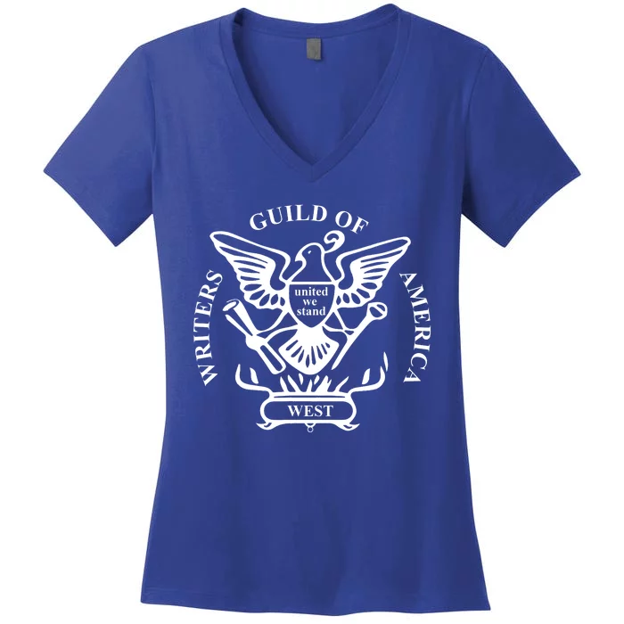 Writers Guild Of America Women's V-Neck T-Shirt