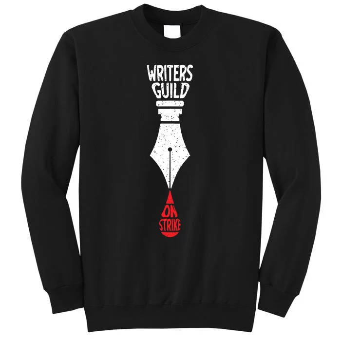 Writers Guild Of America On Strike Anti AI Chatbots WGA Tall Sweatshirt