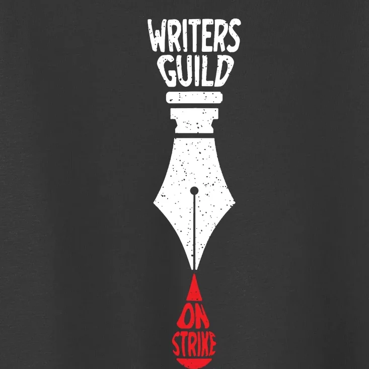 Writers Guild Of America On Strike Anti AI Chatbots WGA Toddler T-Shirt