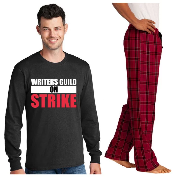 Writers Guild On Strike WGA Strike Anti AI Long Sleeve Pajama Set