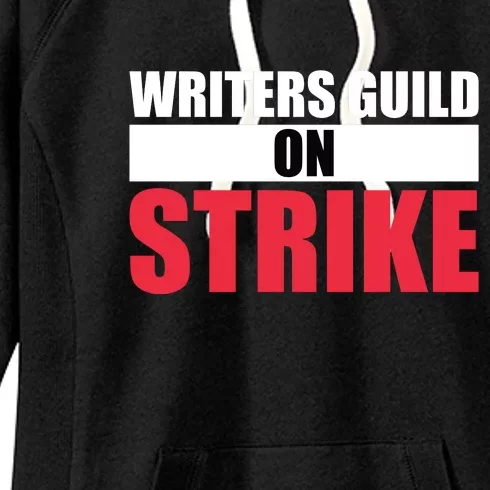 Writers Guild On Strike WGA Strike Anti AI Women's Fleece Hoodie