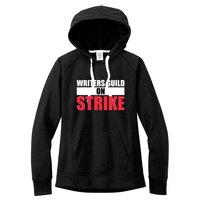 Writers Guild On Strike WGA Strike Anti AI Women's Fleece Hoodie