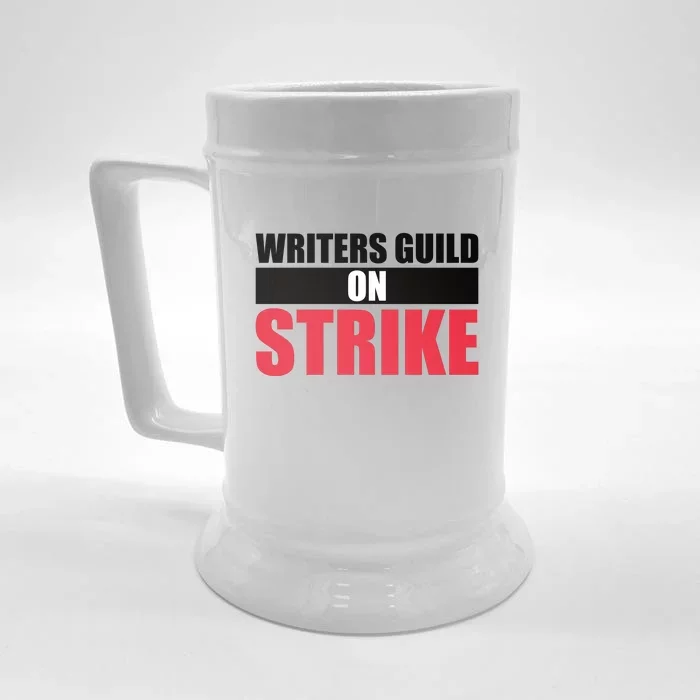 Writers Guild On Strike WGA Strike Anti AI Front & Back Beer Stein