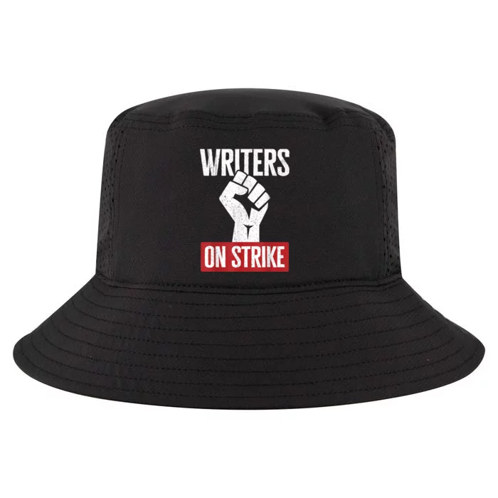 WGA Writers Guild Of America On Strike Cool Comfort Performance Bucket Hat