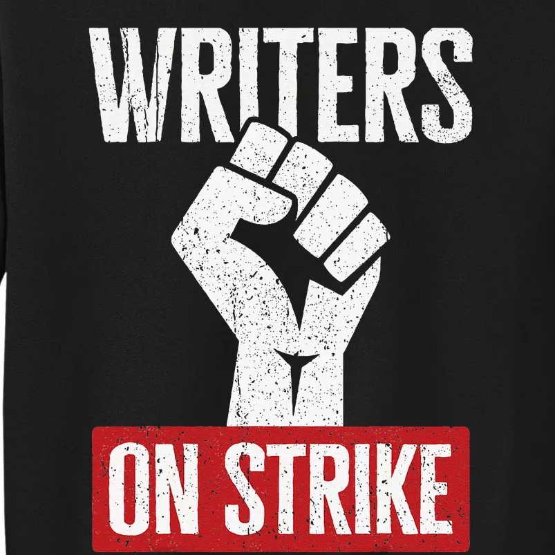 Writers Guild Of America On Strike Anti AI Chatbots WGA Tall Sweatshirt