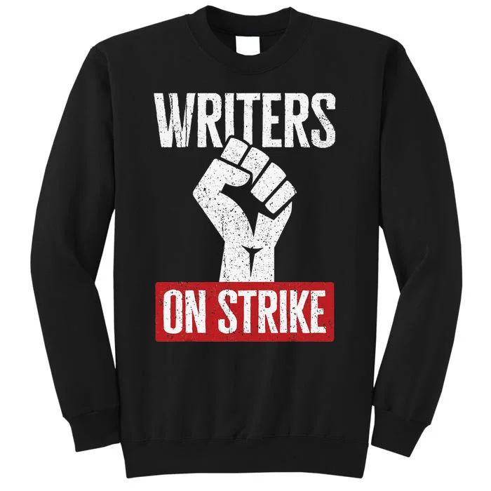 Writers Guild Of America On Strike Anti AI Chatbots WGA Tall Sweatshirt