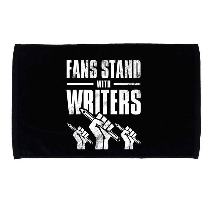 WGA Writers Guild Of America On Strike Premium Microfiber Hand Towel