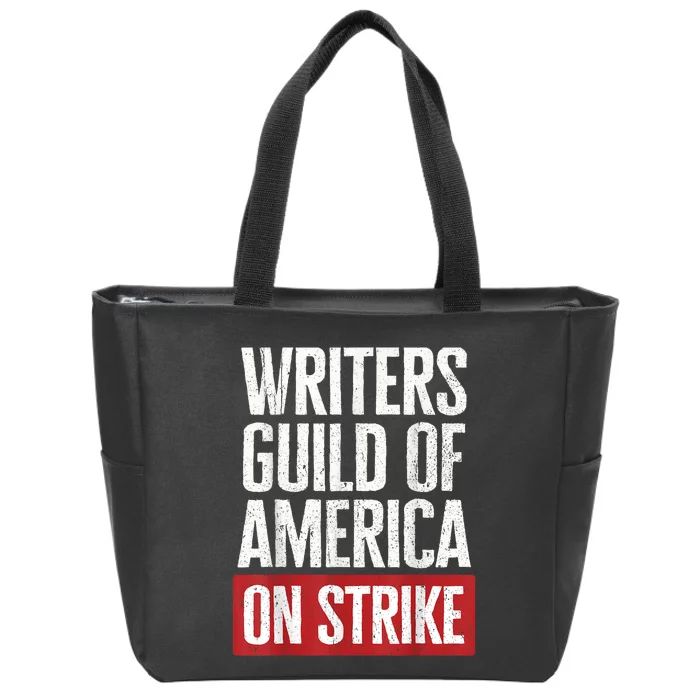 WGA Writers Guild Of America On Strike Zip Tote Bag