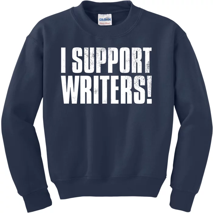 WGA Writers Guild Of America On Strike Kids Sweatshirt