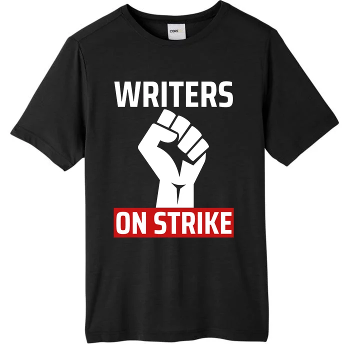 Writers Guild Of America On Strike Anti AI Chatbots WGA ChromaSoft Performance T-Shirt