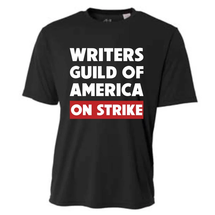 Writers Guild Of America On Strike Cooling Performance Crew T-Shirt