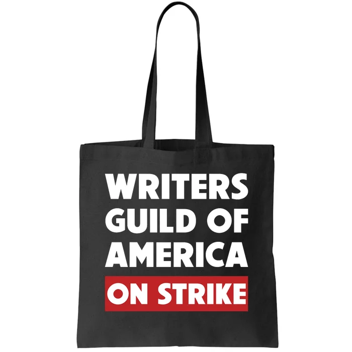 Writers Guild Of America On Strike Tote Bag