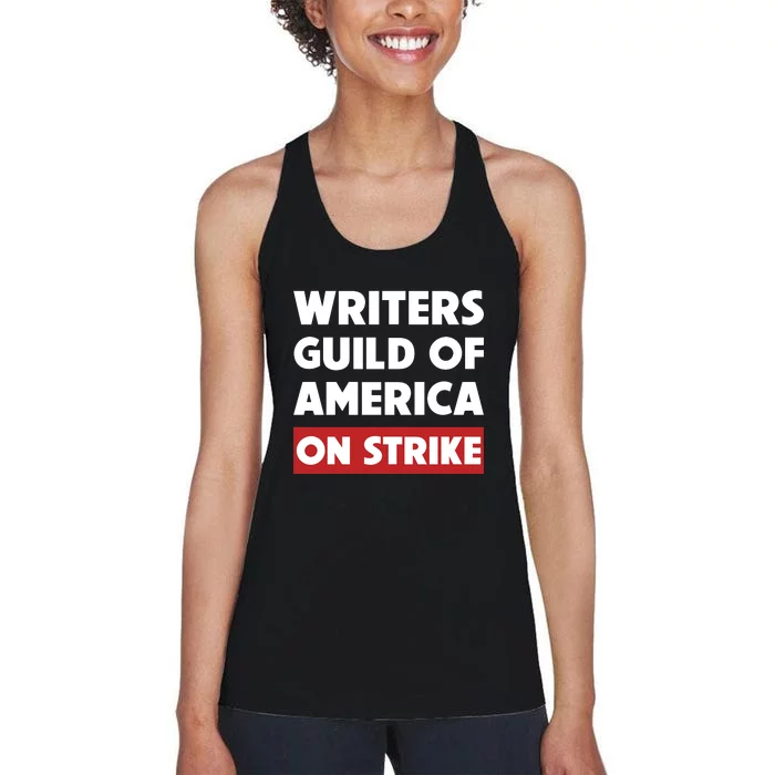 Writers Guild Of America On Strike Women's Racerback Tank