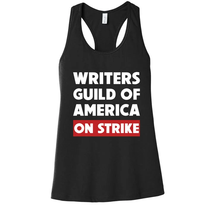 Writers Guild Of America On Strike Women's Racerback Tank