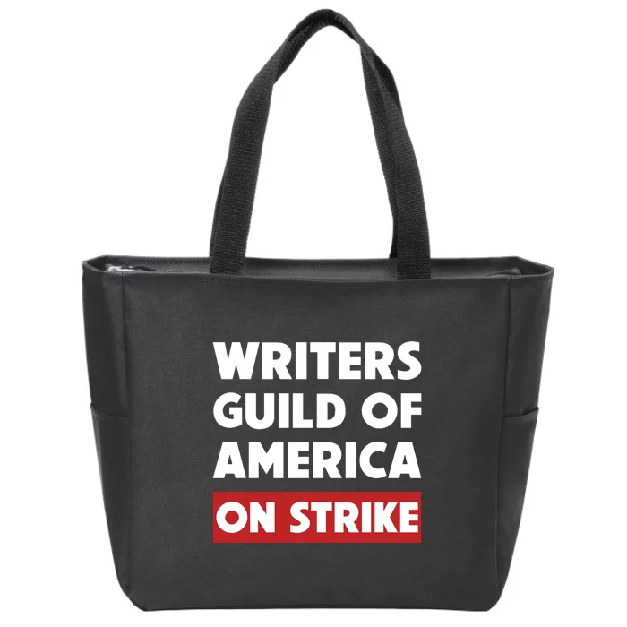 Writers Guild Of America On Strike Zip Tote Bag