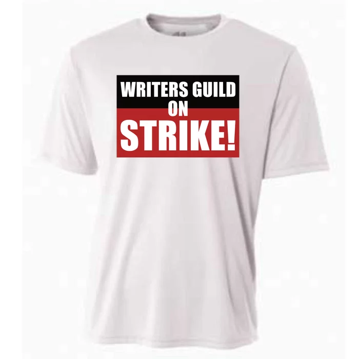 Writers Guild On Strike WGA Strike Anti AI Cooling Performance Crew T-Shirt