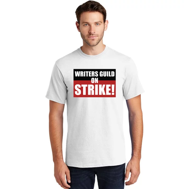 Writers Guild On Strike WGA Strike Anti AI Tall T-Shirt