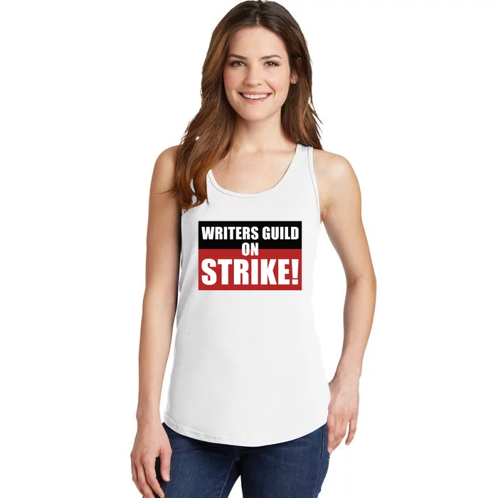 Writers Guild On Strike WGA Strike Anti AI Ladies Essential Tank