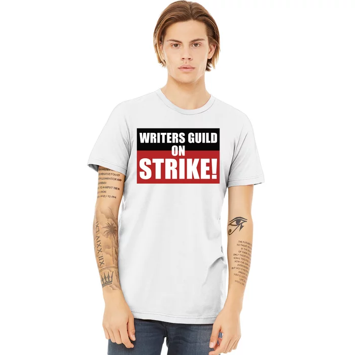 Writers Guild On Strike WGA Strike Anti AI Premium T-Shirt