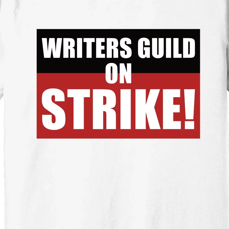 Writers Guild On Strike WGA Strike Anti AI Premium T-Shirt