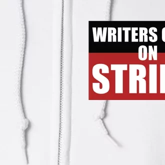 Writers Guild On Strike WGA Strike Anti AI Full Zip Hoodie