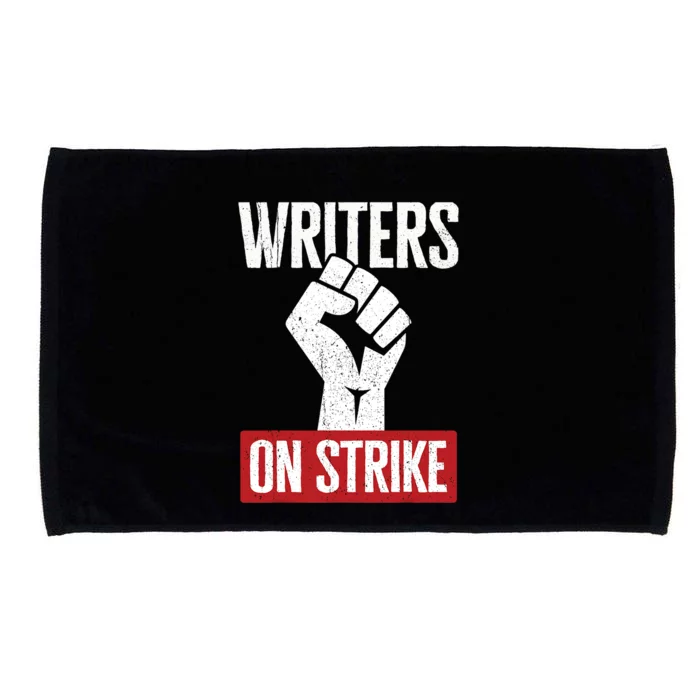 Writers Guild Of America On Strike Anti AI Chatbots WGA Microfiber Hand Towel