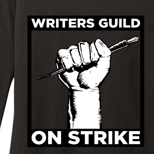 Writers Guild Of America On Strike Womens CVC Long Sleeve Shirt