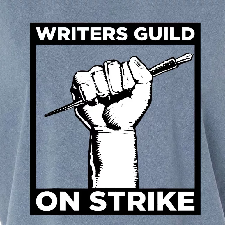 Writers Guild Of America On Strike Garment-Dyed Women's Muscle Tee