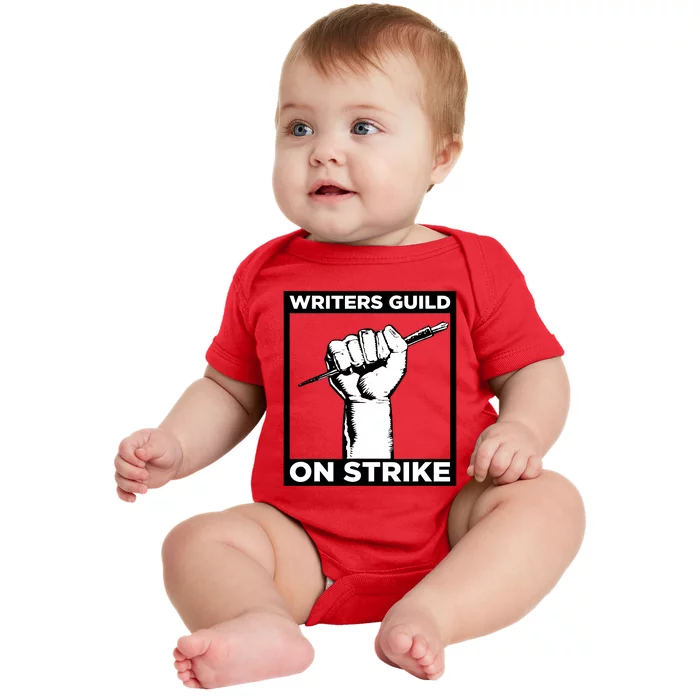 Writers Guild Of America On Strike Baby Bodysuit