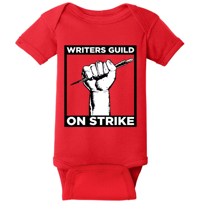 Writers Guild Of America On Strike Baby Bodysuit