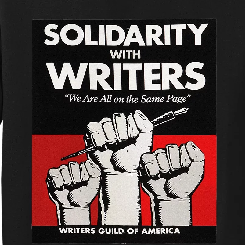 Writers Guild Of America On Strike Anti AI Chatbots WGA Tall Sweatshirt