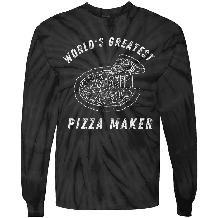 World's Greatest Pizza Maker pizza makers Tie-Dye Long Sleeve Shirt