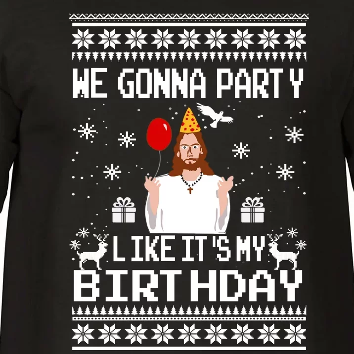 We Gonna Party Like Its My Birthday Jesus Sweater Christmas Funny Comfort Colors T-Shirt