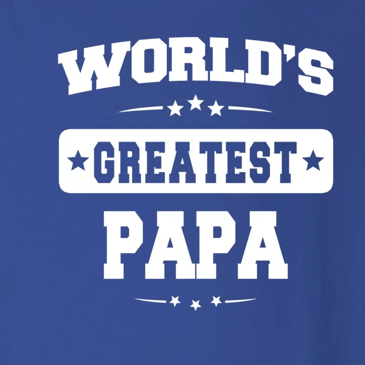 Worlds Greatest Papa Dad Birthday Fathers Day Gift Toddler Long Sleeve Shirt