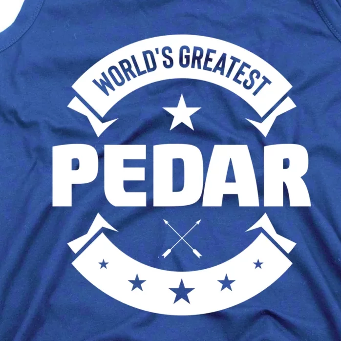 Worlds Greatest Pedar For Persian / Farsi Dad Gift Tank Top