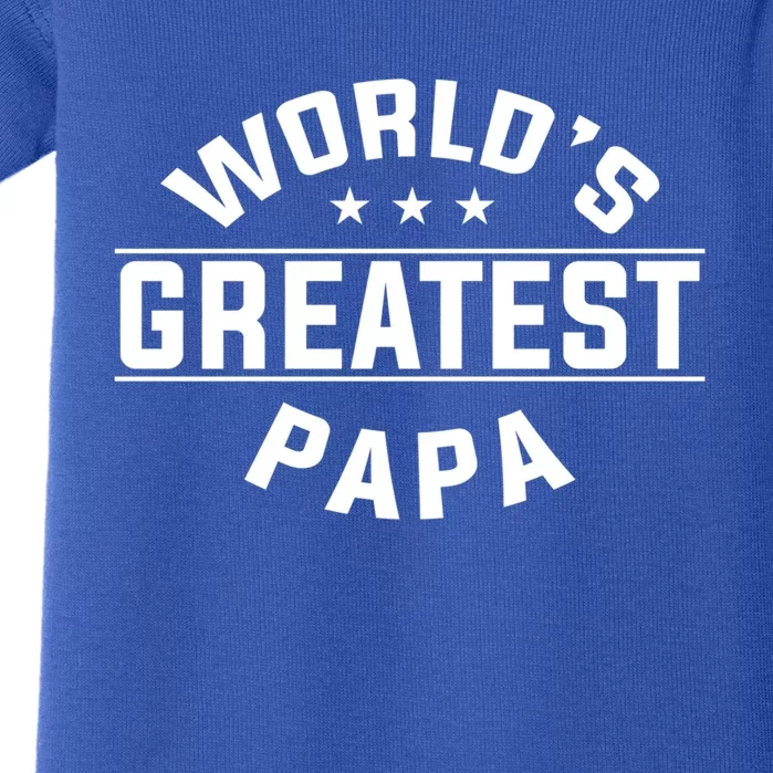 World's Greatest Papa Father's Day Gift Baby Bodysuit