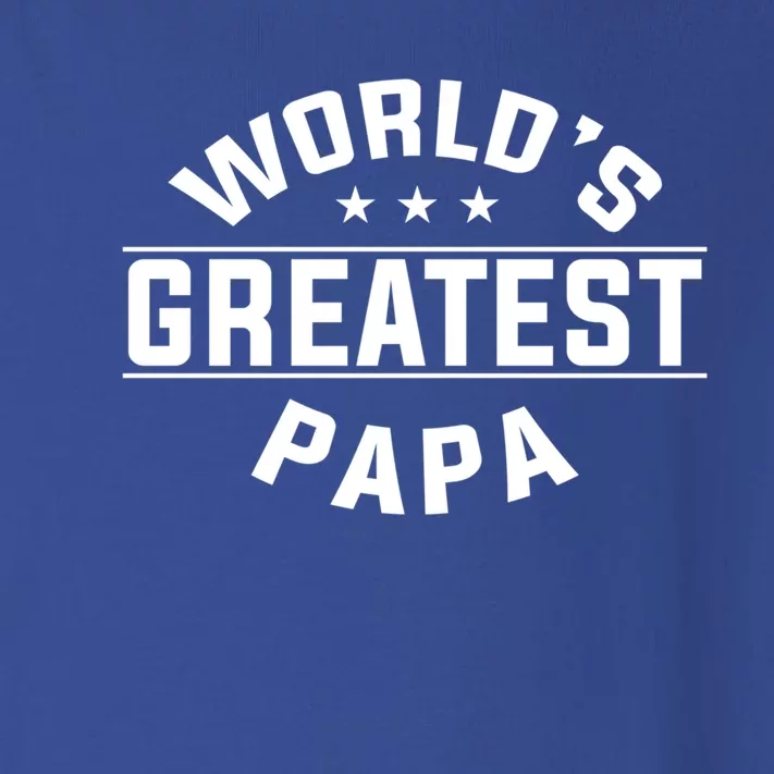 World's Greatest Papa Father's Day Gift Toddler Long Sleeve Shirt