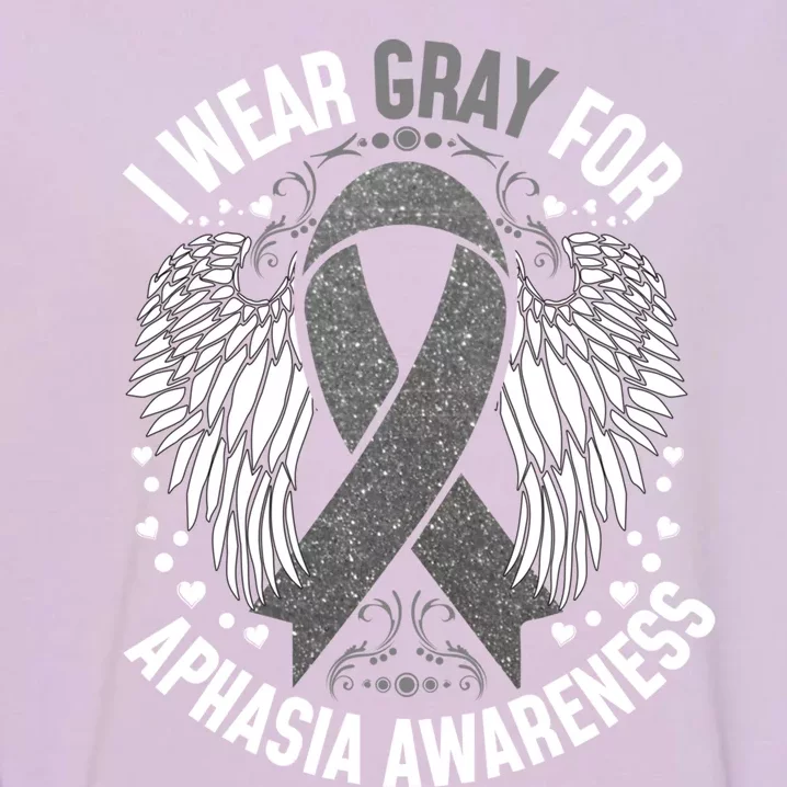 Wear Gray Phasia Awareness Month Gift Garment-Dyed Sweatshirt