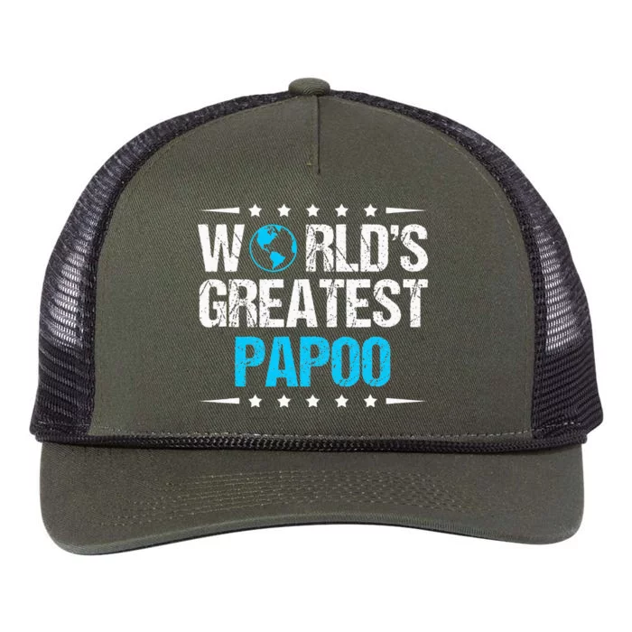 Worlds Greatest Papoo Retro Rope Trucker Hat Cap