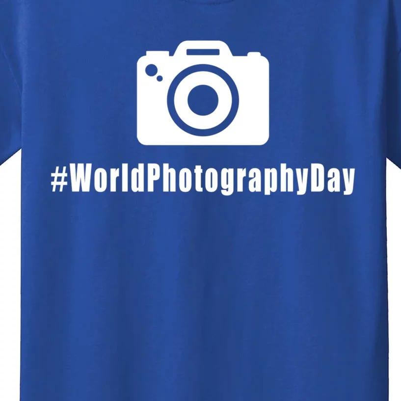 #Worldphotographyday Gift Photographer Gift Kids T-Shirt