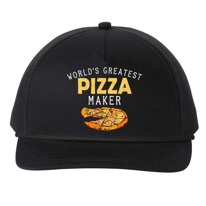 Worlds Greatest Pizza Maker Snapback Five-Panel Rope Hat