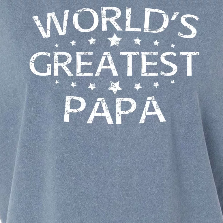 Worlds Greatest Papa Garment-Dyed Women's Muscle Tee